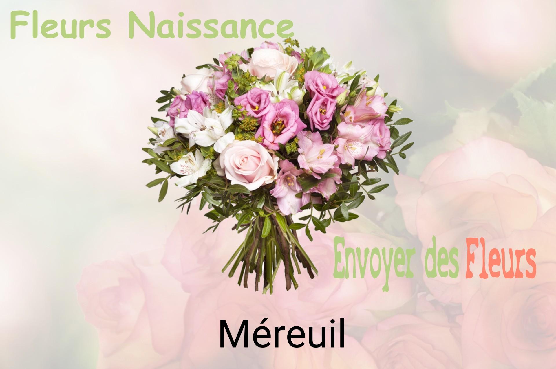 Bouquet de fleurs de naissance livré à Méreuil