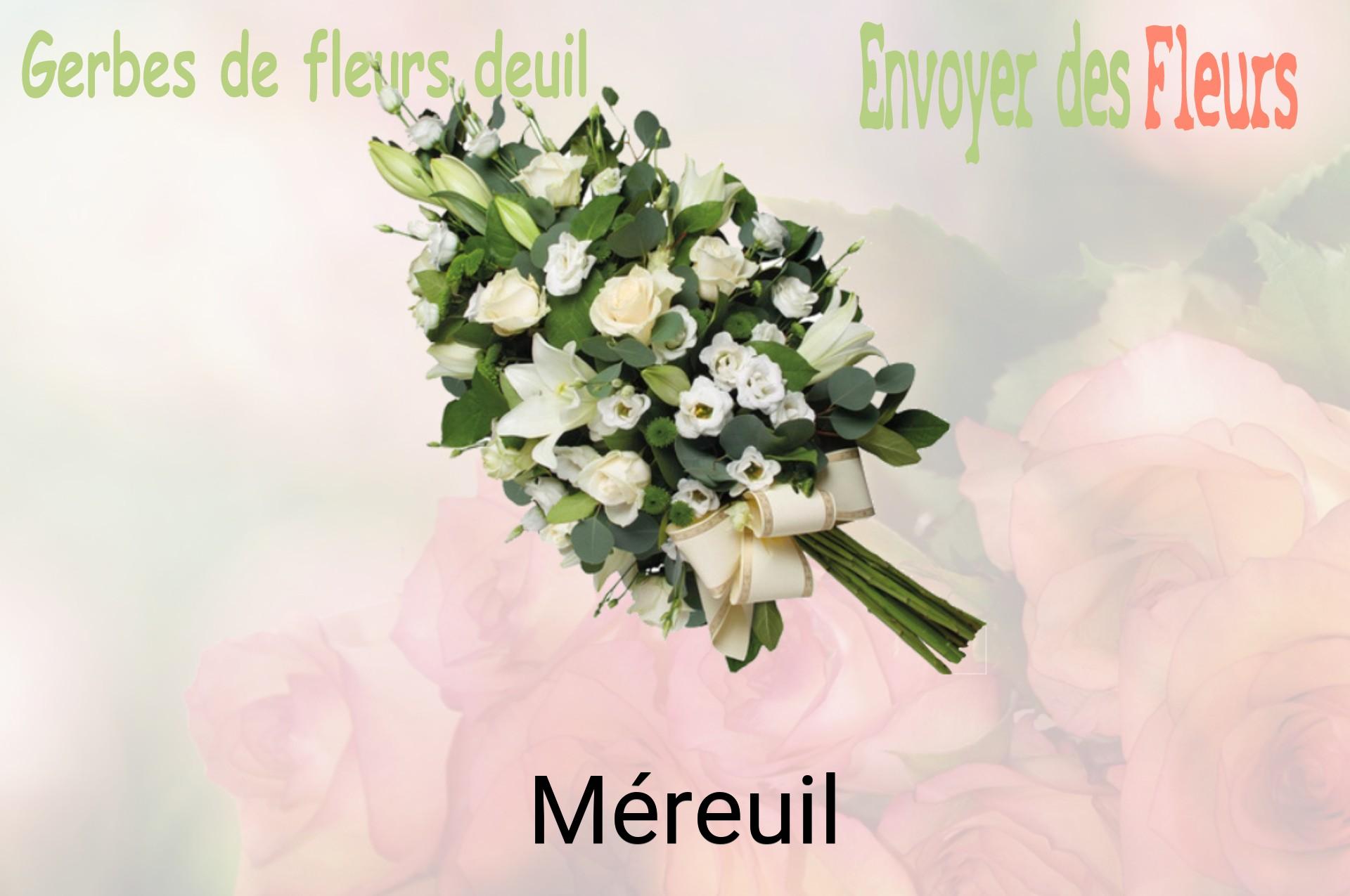 Gerbe de fleurs de deuil livrée à Méreuil